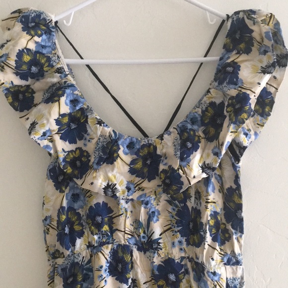 Floral Ruffled Mini Dress - Picture 2 of 4